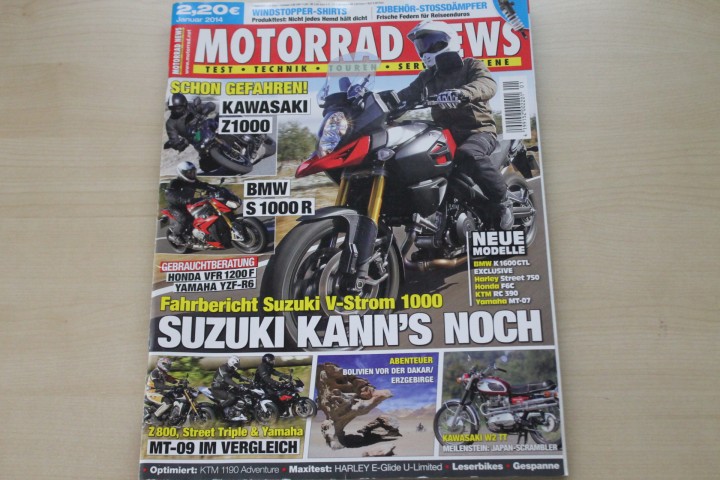 Deckblatt Motorrad News (01/2014)